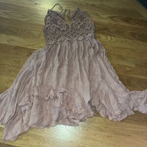 Free People Popular Pink Sun Dress
